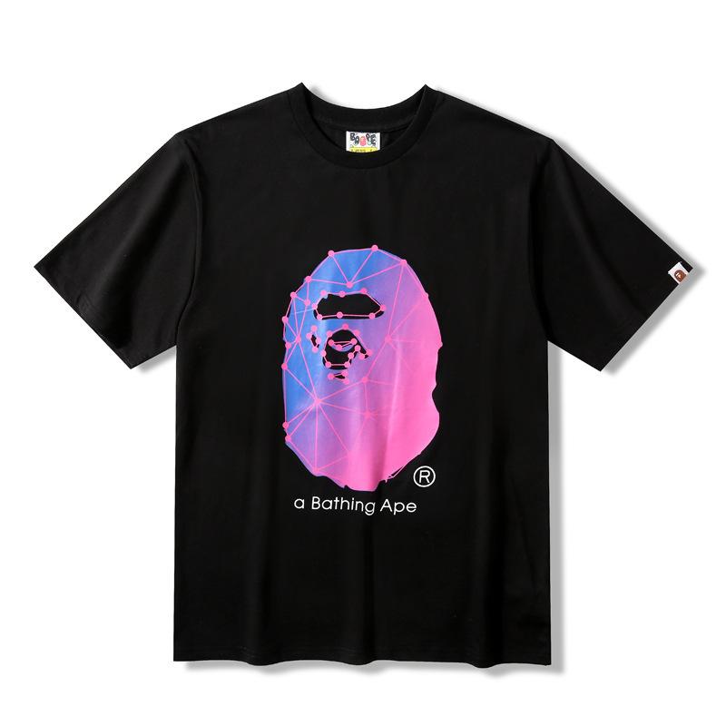 Shark Print T Shirt Printed Large Size Loose Short Sleeve T-Shirt