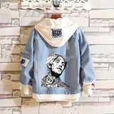 Comic Denim Jacket Men's Women's Pullover Coat Spring Clothing