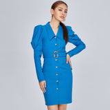 Women Spring Dress Fashion Puffy Skirt Waist-Tight Suit Skirt Women's Long