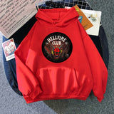 Stranger Things Hellfire Club Hoodie Stranger Things Printed Hoodie Fleece Padded Coat
