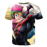 Marvel T Shirt Marvel T-shirt Men's Printed Couple Casual Short Sleeve Sports