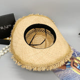 Cowgirl Hats Sun Protection Men's Foldable Cowboy Hat Neck Protection Sun Hat Raffia Hat