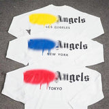Palm Angels Sweatshirts Printed Long-Sleeved T-shirt Men's and Women's Loose Bottoming Shirt