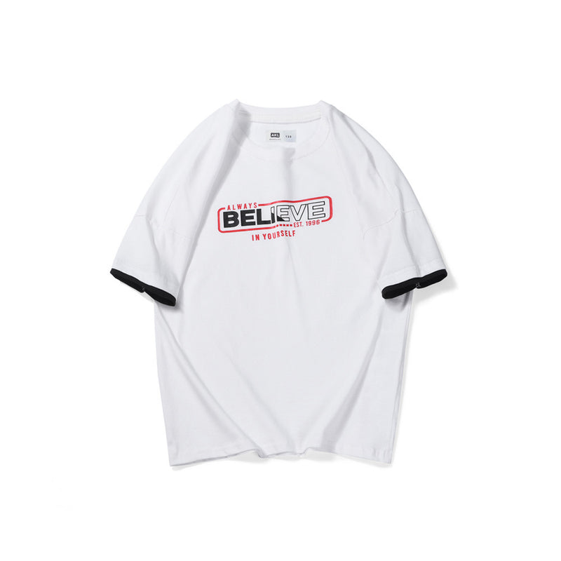 Children T Shrits Men's Summer Short Sleeve T-shirt Short Sleeve