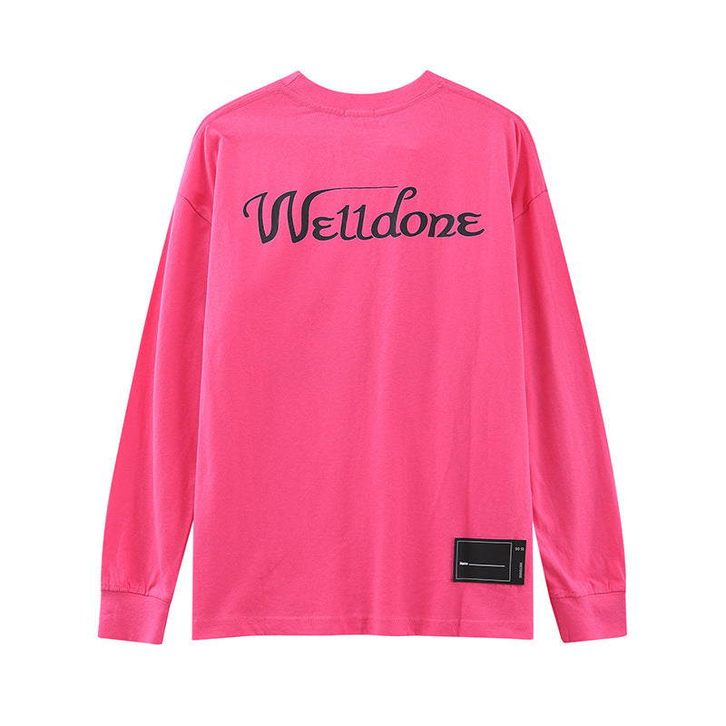 We11 Done Sweatshirts round-Neck Clothing Cartoon Print Anime for Men and Women