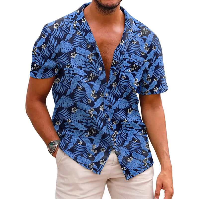Men Beach T Shirts Men's Shirt Summer Loose T-shirt