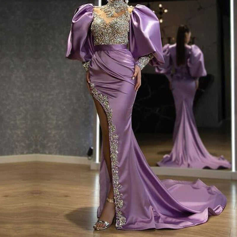 Olivia Wilde Dress Evening Dress Sequin Stitching Dress Temperament