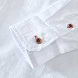 White Work Shirts Men's Casual Long-Sleeved Shirt for Spring and Summer
