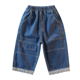Toddler Boys Pants Crawler Men's Crawler-Piece Spring and Autumn Leisure Jeans