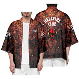 Hellfire Club Shirt Hellfire Club Kimono Casual Fashion