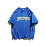 Men T Shitrs Summer Men's Letter Printed round Neck Short Sleeve T-shirt