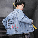 Paisley Denim Jacket Men's Denim Jacket Spring and Autumn Embroidery