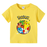 Children Pokemon Pikachu T Shirt Cotton T-shirt Casual Sports Cute