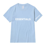 Fog Fear of God T Shirts Essentials Letter Hot Stamping Crew Neck Casual T-shirt