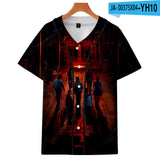 Hellfire Club Shirt Stranger Things Season 4 Hellfire Club Short Sleeve Baseball Uniform