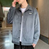 Corduroy Varsity Jacket Corduroy Coat Men's Spring and Autumn Jacket Casual Student Autumn and Winter Clothes Top Clothes