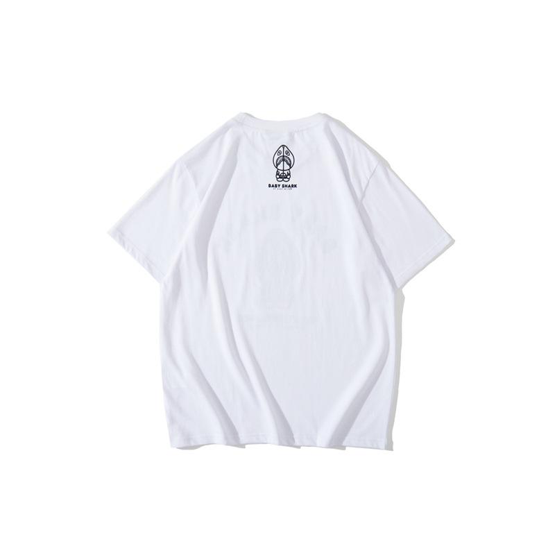 Shark Print T Shirt Spring/Summer Blue Shark Short Sleeve T-Shirt Half Sleeve