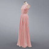Women Lace Wedding Dress round Neck Lace Chiffon Dress Large Swing Dress Gown