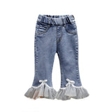 Toddler Boys Pants Girls Spring Jeans Loose Flared Pants