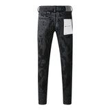 Purple Brand Jeans Coating Texture Personality Jeans