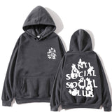 Anti Social Club Hoodie Printed Hoodie Fashion