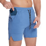 Hoochie Daddy Short Spring Shorts Men's Knitted Solid Color Sports Casual