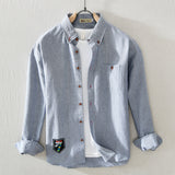 White Work Shirts Men's Casual Long-Sleeved Shirt for Spring and Summer