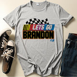 Let'S Go Brandon T Shirt English Letter Short Sleeve T-Shirt
