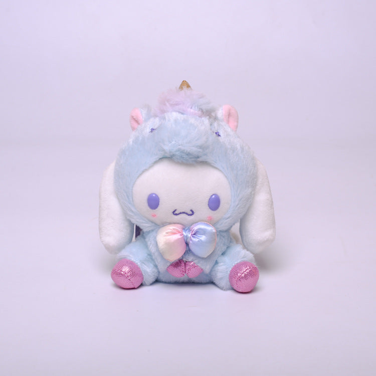 My Melody Plush Turned Unicorn Clow M Melody Cinnamoroll Babycinnamoroll Cute Plush Doll Pendant Bag Hanging Ornament Kulomi