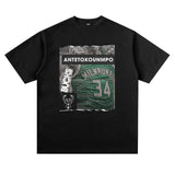 Kyrie Irving Shirt NBA Star Printed Short Sleeve T-shirt Sports