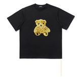 We11 Done T Shirts Cartoon Bear Badge Printed Oversize Loose Couple