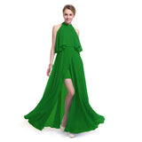 Cocktail Attire for Women Summer Chiffon Ethereal Swing Sexy Slit Formal Dress