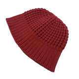 Toboggan Hat Autumn and Winter Knitted Bucket Hat Women's Bucket Hat