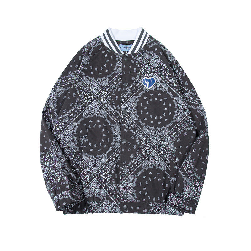 Baby Blue Varsity Jacket Baseball Uniform Autumn Jacket for Men and Women