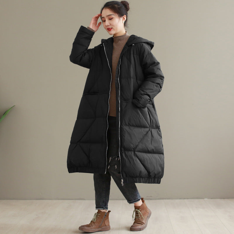 Women Winter Coats Puffer Jacket Down Coat Hooded Down Jacket Female White Duck Down Warm Winter Coat