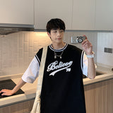 Baggy Baseball Jersey Baseball Short-Sleeved T-shirt Men's Summer