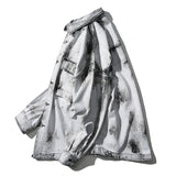 Denim Varsity Jacket Spring Loose Washed-out Vintage Denim Jacket Men's Business Shirt Jacket