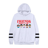 Stranger Things Hoodie Peripheral Pattern Loose Hooded Fleece Pullover