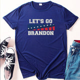 Let'S Go Brandon T Shirt Summer Printed Short Sleeve T-Shirt