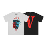 Fighting Demons Vlone T Shirt Loose 999 Large V Half Sleeve Shirt