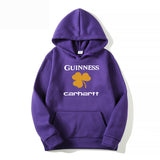 Men Graphic Hoodie Autumn and Winter Carha Loose Men's and Women's Hoodie Men and Women Velvet Padded Hooded Sweatshirt