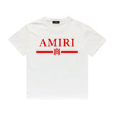 Amiri T Shirt Printed Casual Hip Hop round Neck Short Sleeve T-shirt