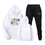 Travis Scott Astroworld Hoodie & Pant 2 Piece Set Men's and Women's Hoodie Leisure Sports