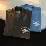 Baby Blue Varsity Jacket Baggy Coat Men and Women Autumn Baseball Uniform