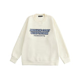 Preppy Aesthetic Sweatshirt Crew Neck Pullover Sweatshirt Loose Casual