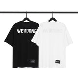 We11 Done T Shirts We11done Letter Printing Men's and Women's Same Casual