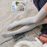 Winter Chunky Cable Thick Knit Thigh High Socks Long Stockings Boot over the Knee Bunching Socks Knitted Socks