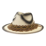 Straw Cowboy Hats Travel Sun Protection Men and Women Jazz Hat