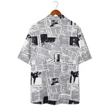 Men Hawaii Shirts Summer Men Loose Short Sleeve Shirt
