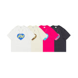Men T-Shirt Summer Printed Necklace round Neck T-shirt Casual